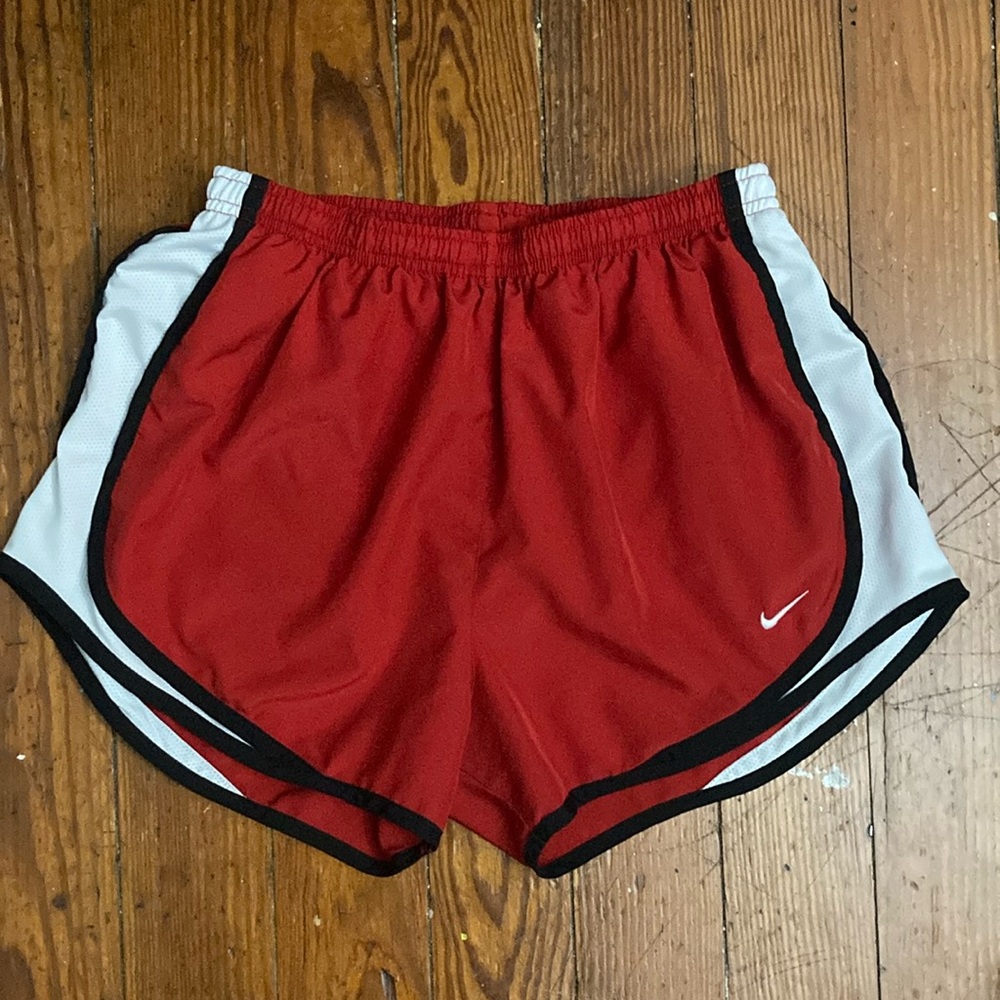 Retro Red Nike Running Shorts
